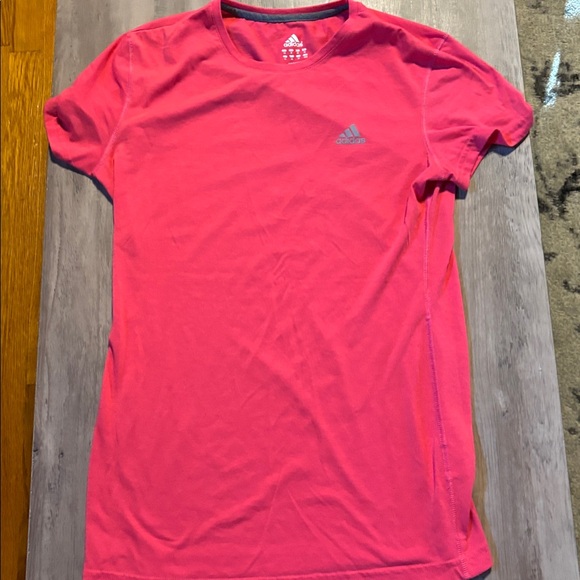 Adidas Vibrant Pink Crew Neck Tee - Picture 1 of 1